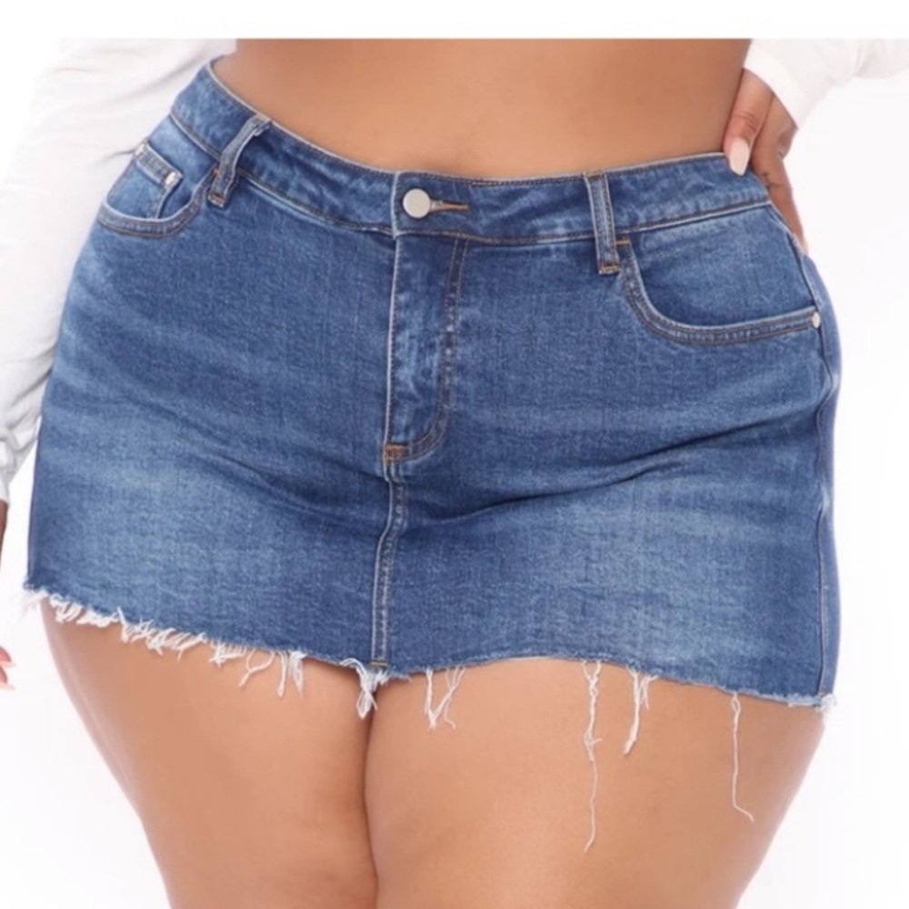 🔥🔥 Plus size jean skort